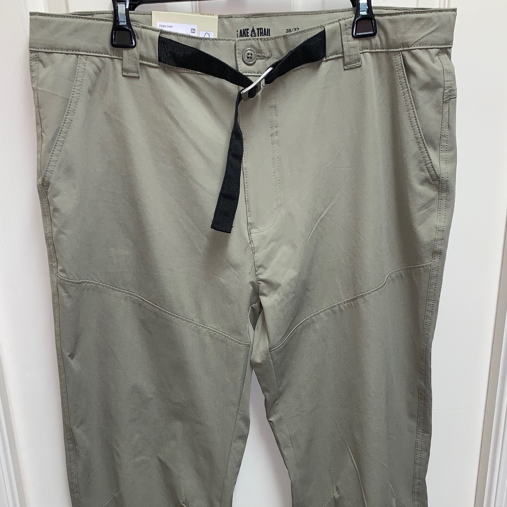 NWT - Lake & Trail Hiking Pants Belted Stretch Fast Dry UPF50 W38xL32